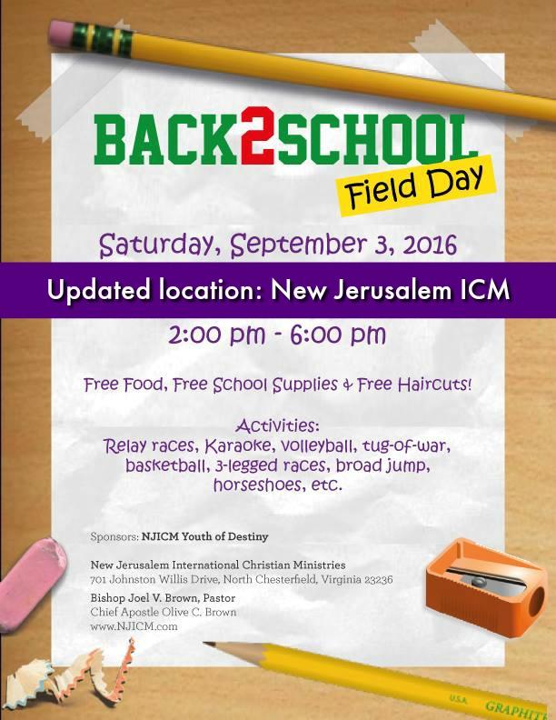 Back 2 School Field Day