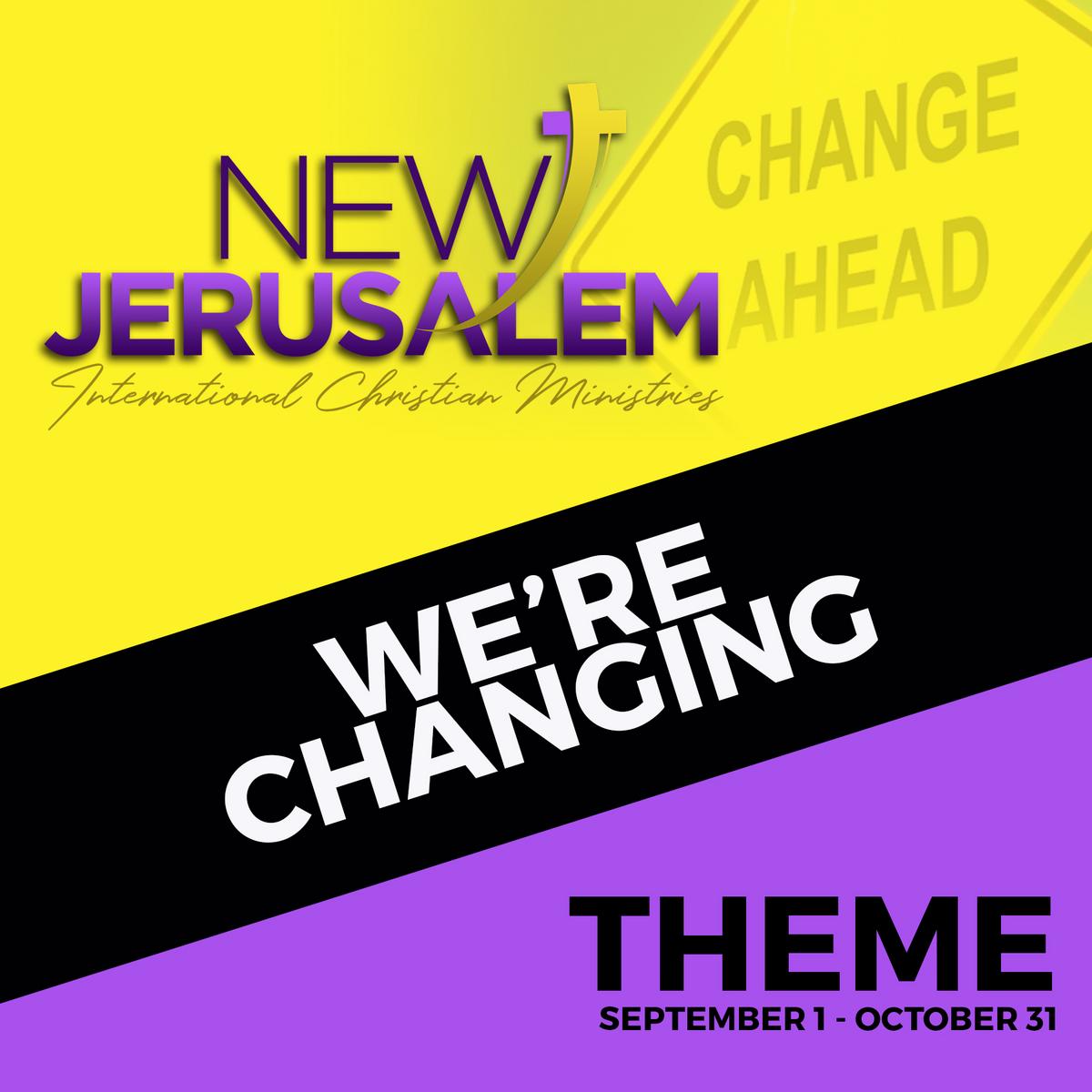 We're Changing - T-Shirt Sunday ( 3rd Sunday)
